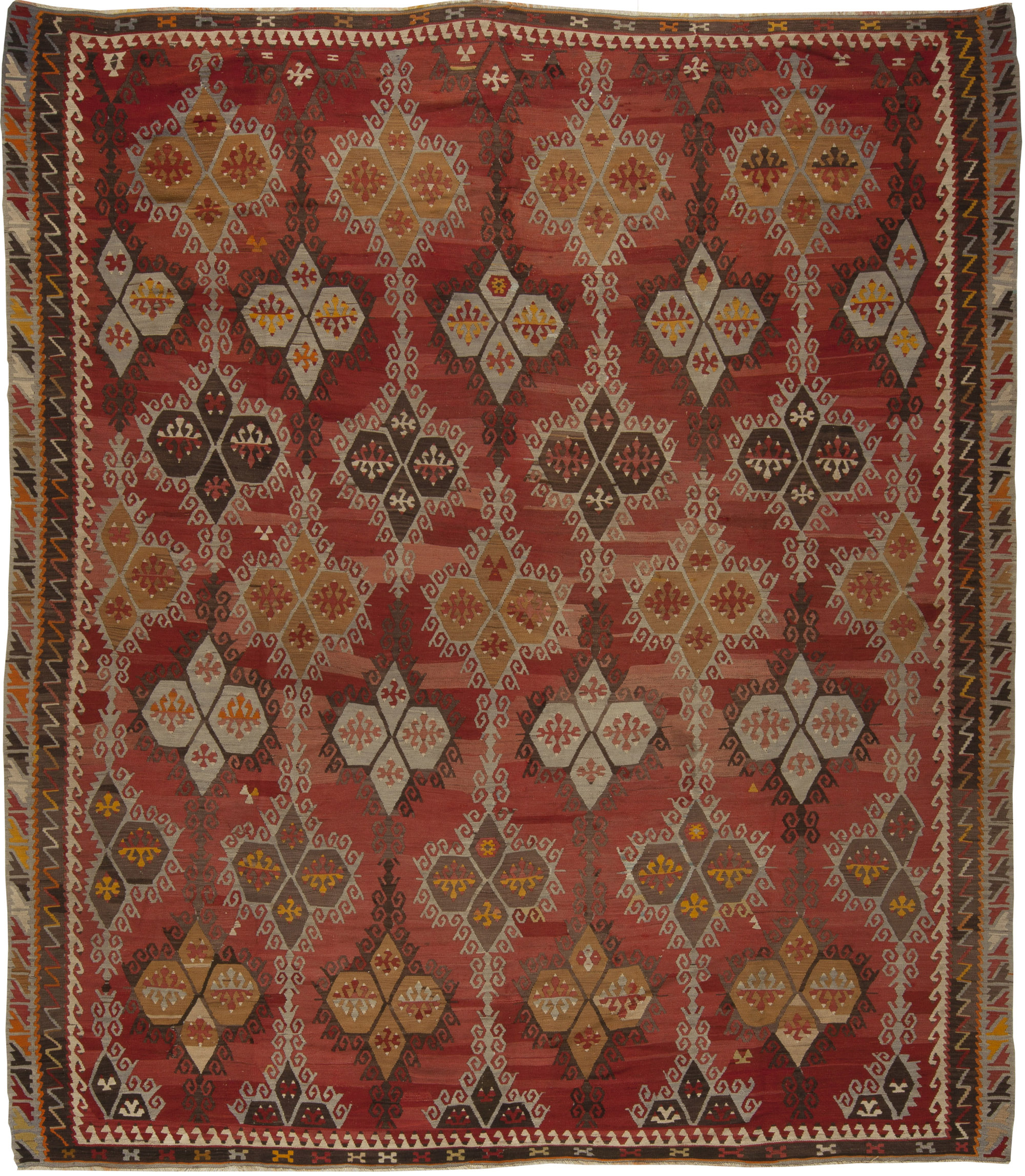 Antique Turkish kilim rug bb5428 11.2x9.6