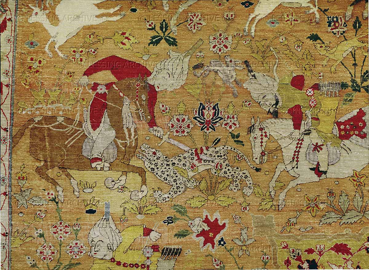 Vienna hunting carpet tehran museum