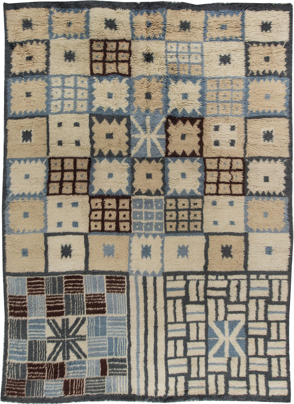 New carpet geometric Swedish contemporary 15x11 n11428%281%29
