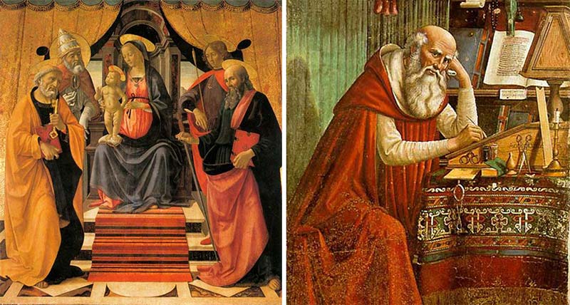 Madonna and child saint jerome