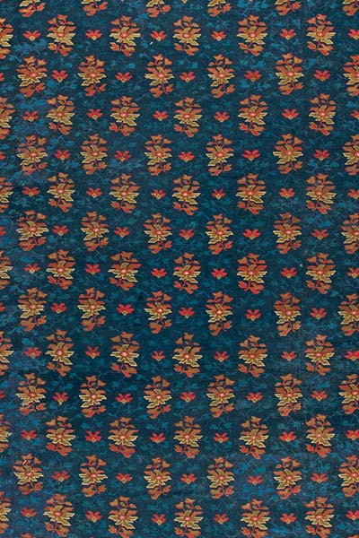 Antique carpets European american wilton english axminster blue botanical 31x18 bb6127
