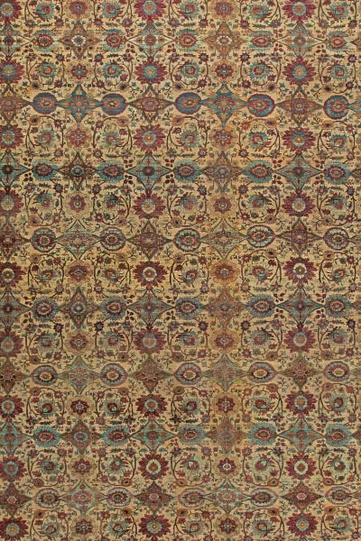 Antique Persian kirman rug 17x16 bb6131 rug