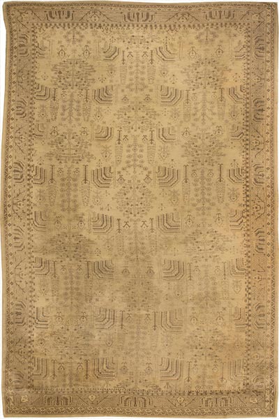 Turkish oushak rug