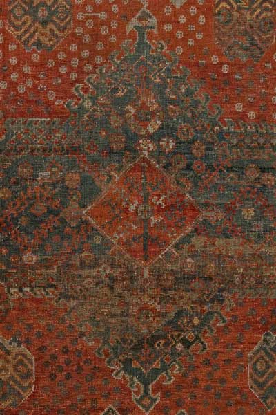 Antique rugs Turkish oushak botanical 13 bb6045