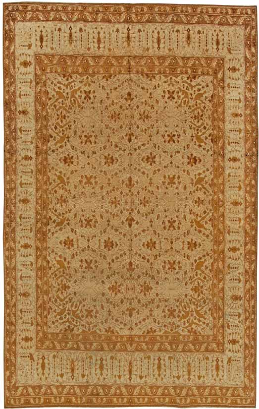 Antique Indian agra rug