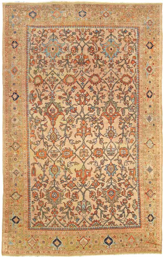 Antique Persian sultanabad rug 001