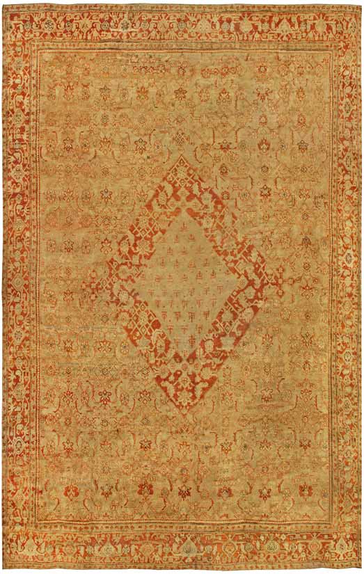 Antique Turkish silk rug 03