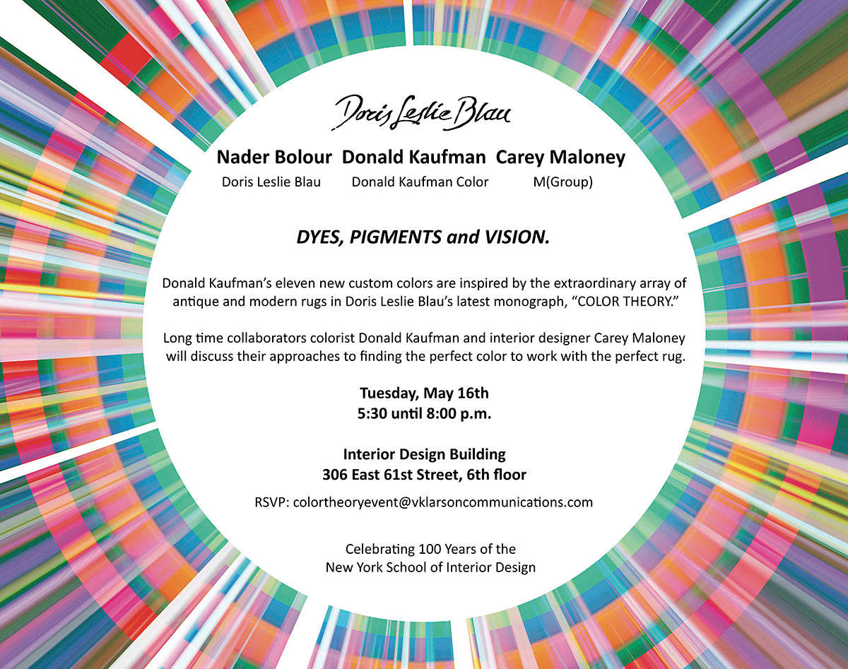 Please RSVP to colortheoryevent@vklarsoncommunications.com