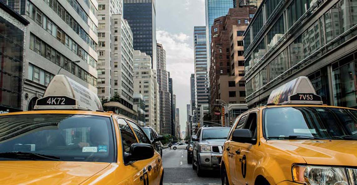 Cars traffic street new york