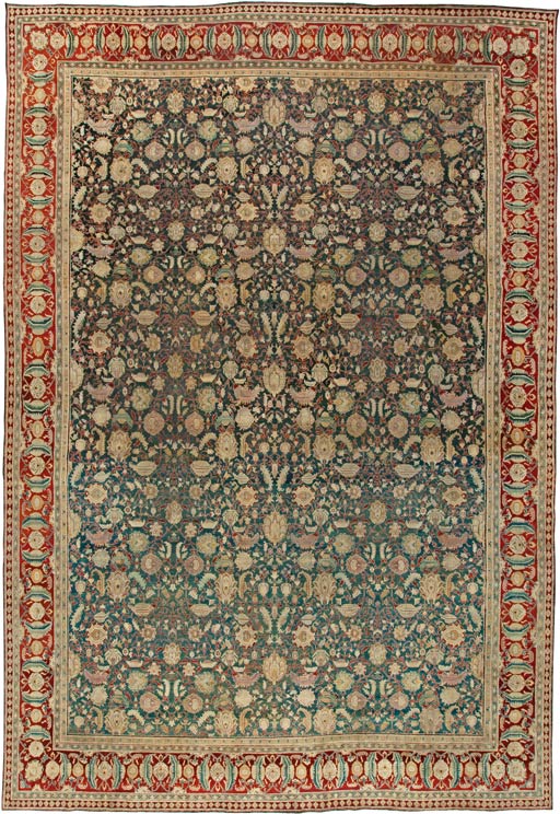 Imagesrugsresizedrugs Indian agra green botanical s1447 3151 18x14