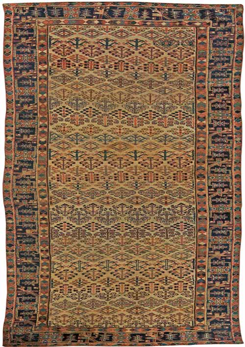 Antique Persian hamadan rug 11x4 bb5862