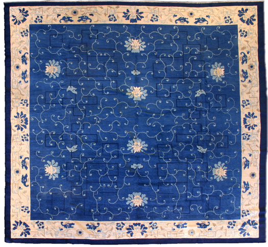 vintage blue rug