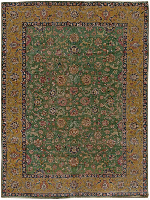 Antique Persian tabriz rug 13x10 bb5464