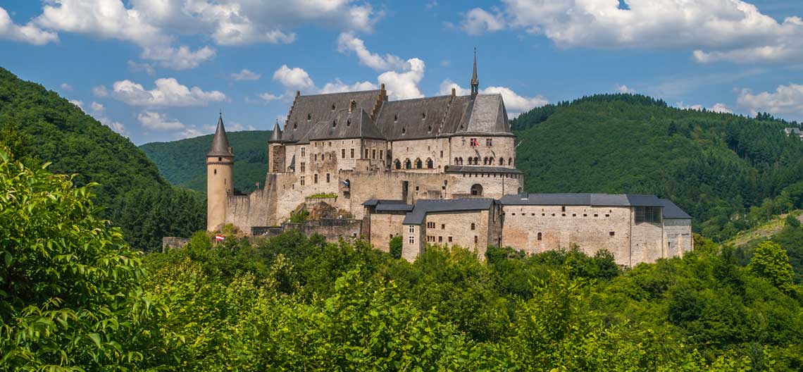View on mountains luxemburg