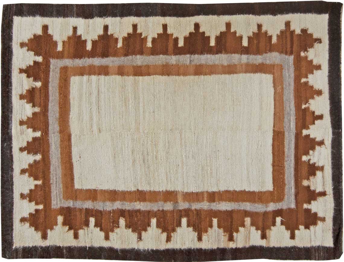 Antique Chinese mongolian rug 7x6 bb5746