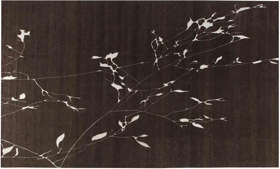 Contemporary cicada rug 25x14 n10836