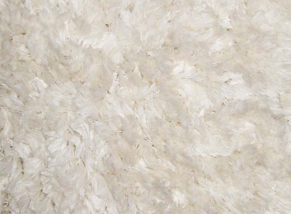 New rugs white shaggry silk modern e126 white solid n10238s