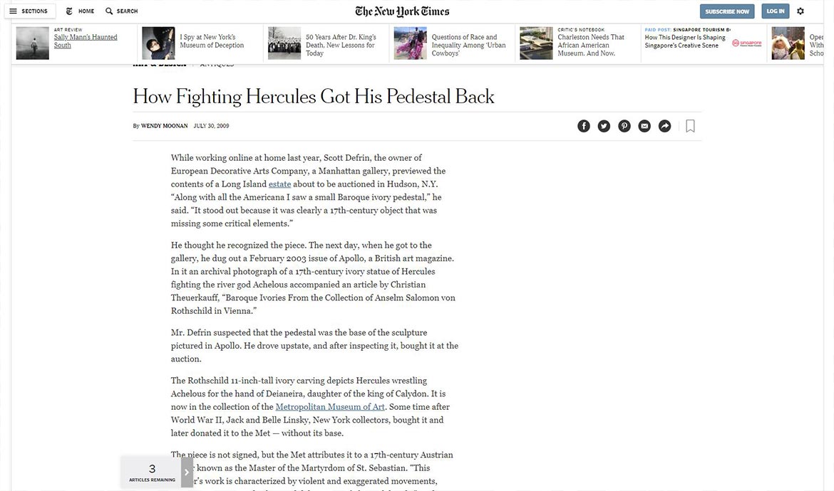 Ny times screen