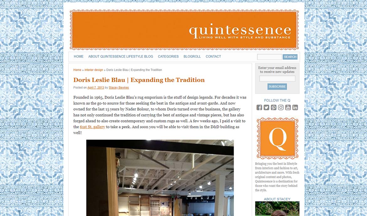 Quintessenceblog screen