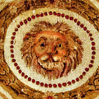An English Axminster rug - BB1392 - 13.2 x 14.2