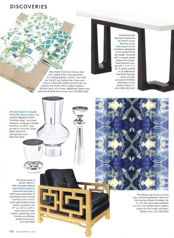 Architectural Digest, April 2015