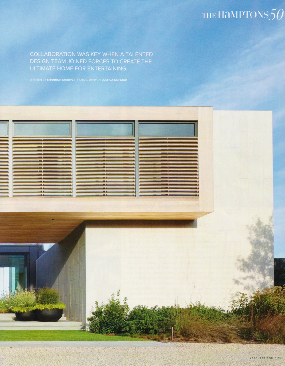 Luxe Magazine, July-August, 2016