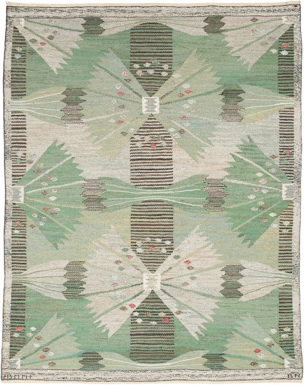 Vintage Swedish flatweave rug (The Park) BB5204