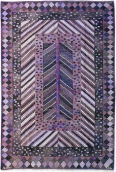 Marianne Richter, Granen flatweave carpet, 1949, Marta Maas-Fjetterstrom AB, hand-woven wool, 64 x 95 inches.