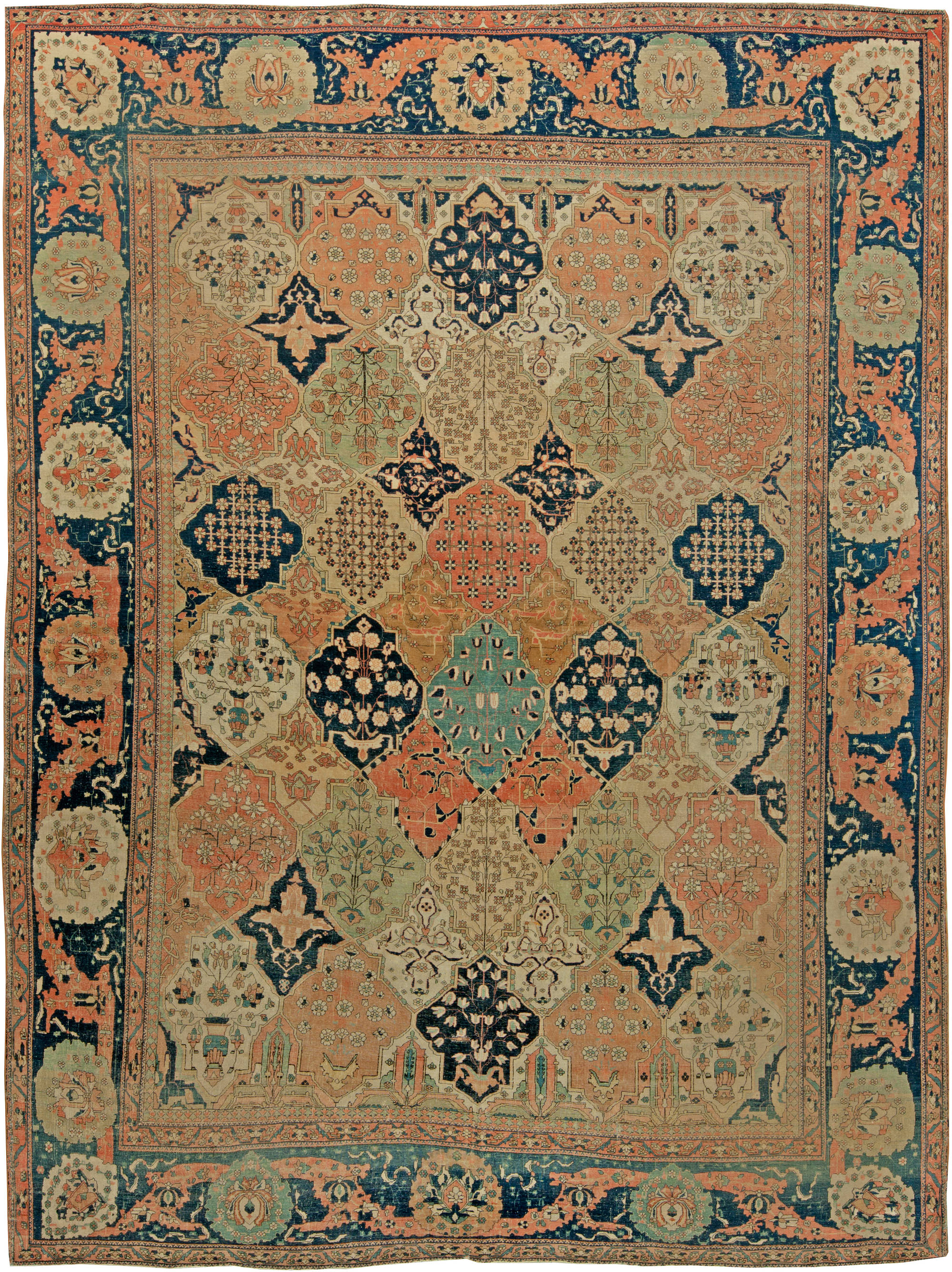 Antique Persian Rugs Oriental And Carpets Dlb New York Antique Persian Mohtashem Kashan Rug