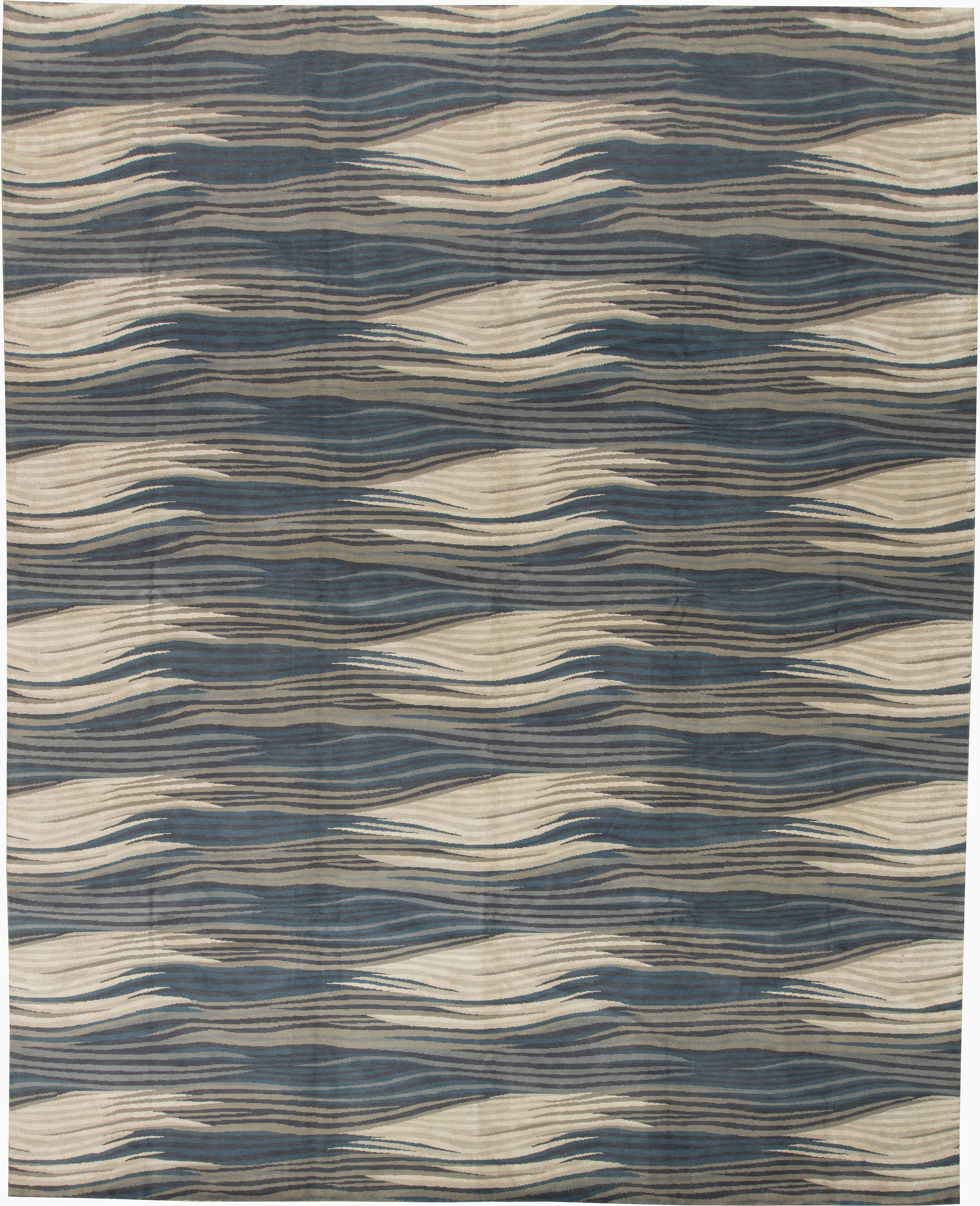 new rugs contemporary river rug tibetan white blue grey 16x13 n11601