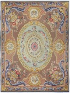 Antique-French Aubusson Rug