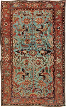 Antique Persian Heriz rug BB2402