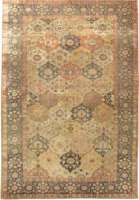 Antique Turkish Silk Hereke Rug