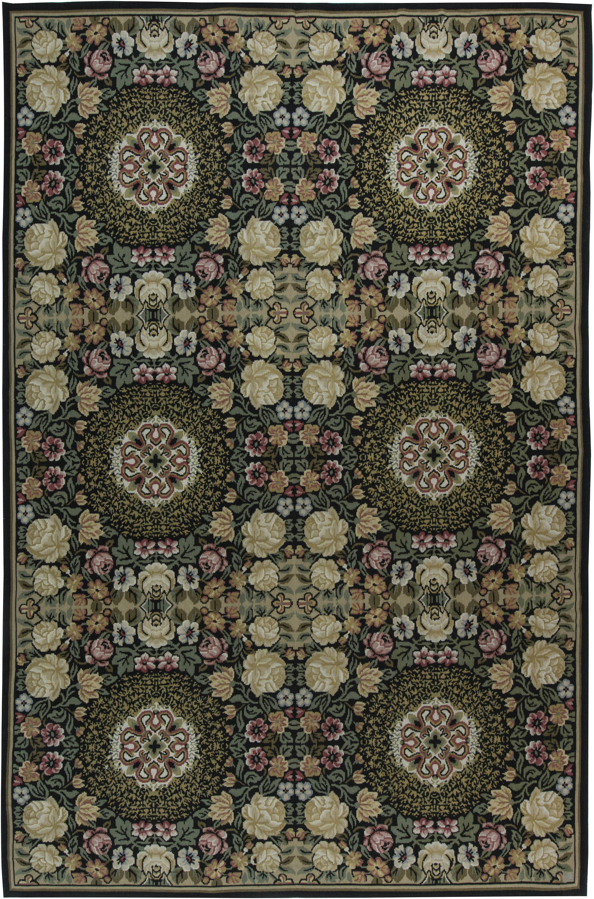 Oriental NATURAL WOOL Rugs "KASHQAI" Rosette TERRACOTTA exclusive best carpets 