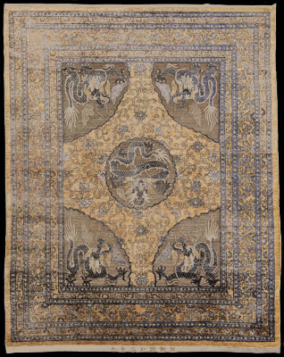 Lot 0102 - Thread Carpet, Chinese, circa 1900
