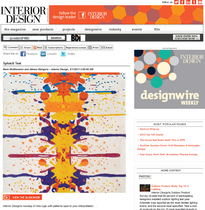 Interior Design, February 2013