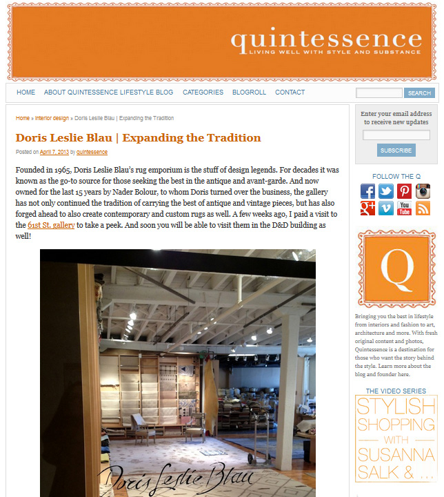 Quintessence, April  2013