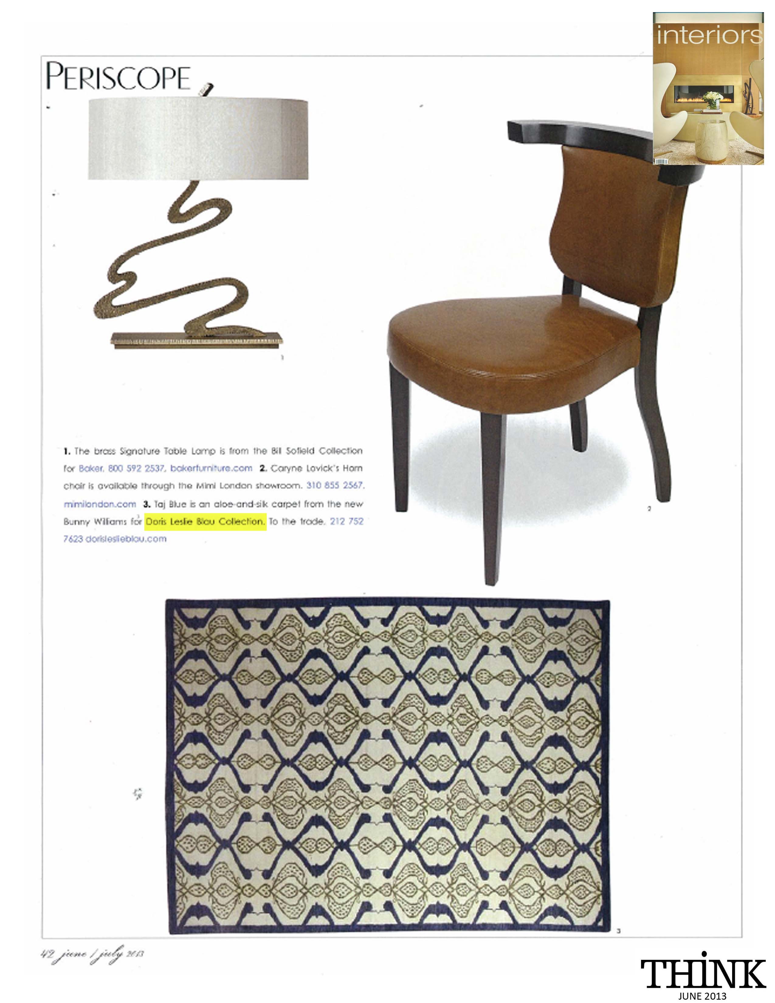 INTERIORS, June/July 2013