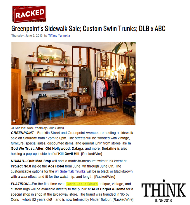 Lucky Magazine: Racked NY, June 2013