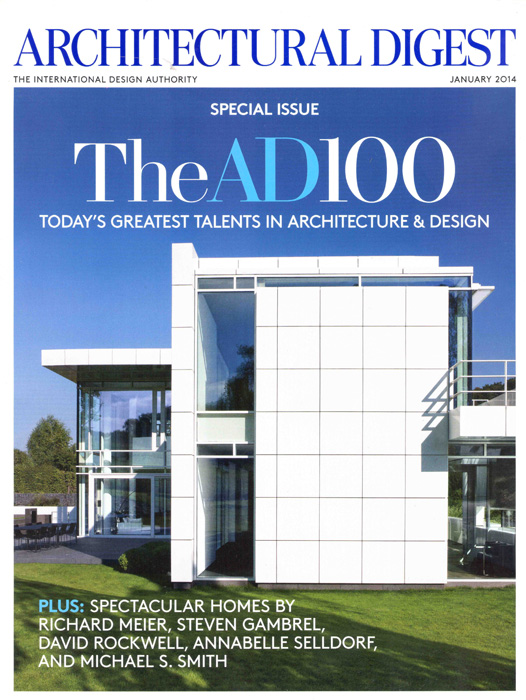 Architectural Digest, January 2014