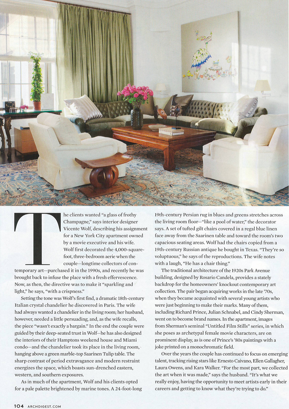 Architectural Digest, January 2013