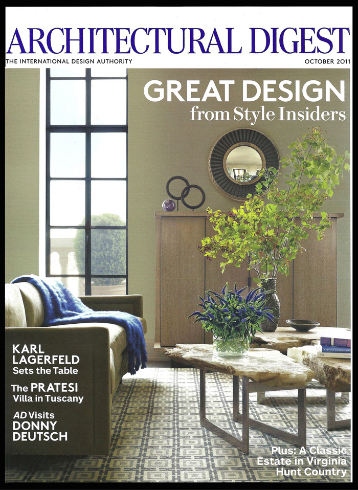 Architectural Digest, October 2011