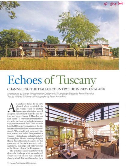 Architectural Digest, July 2007, p. 2