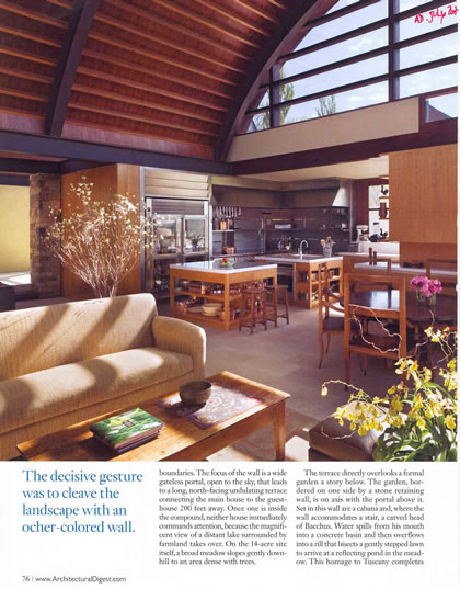 Architectural Digest, July 2007, p. 3