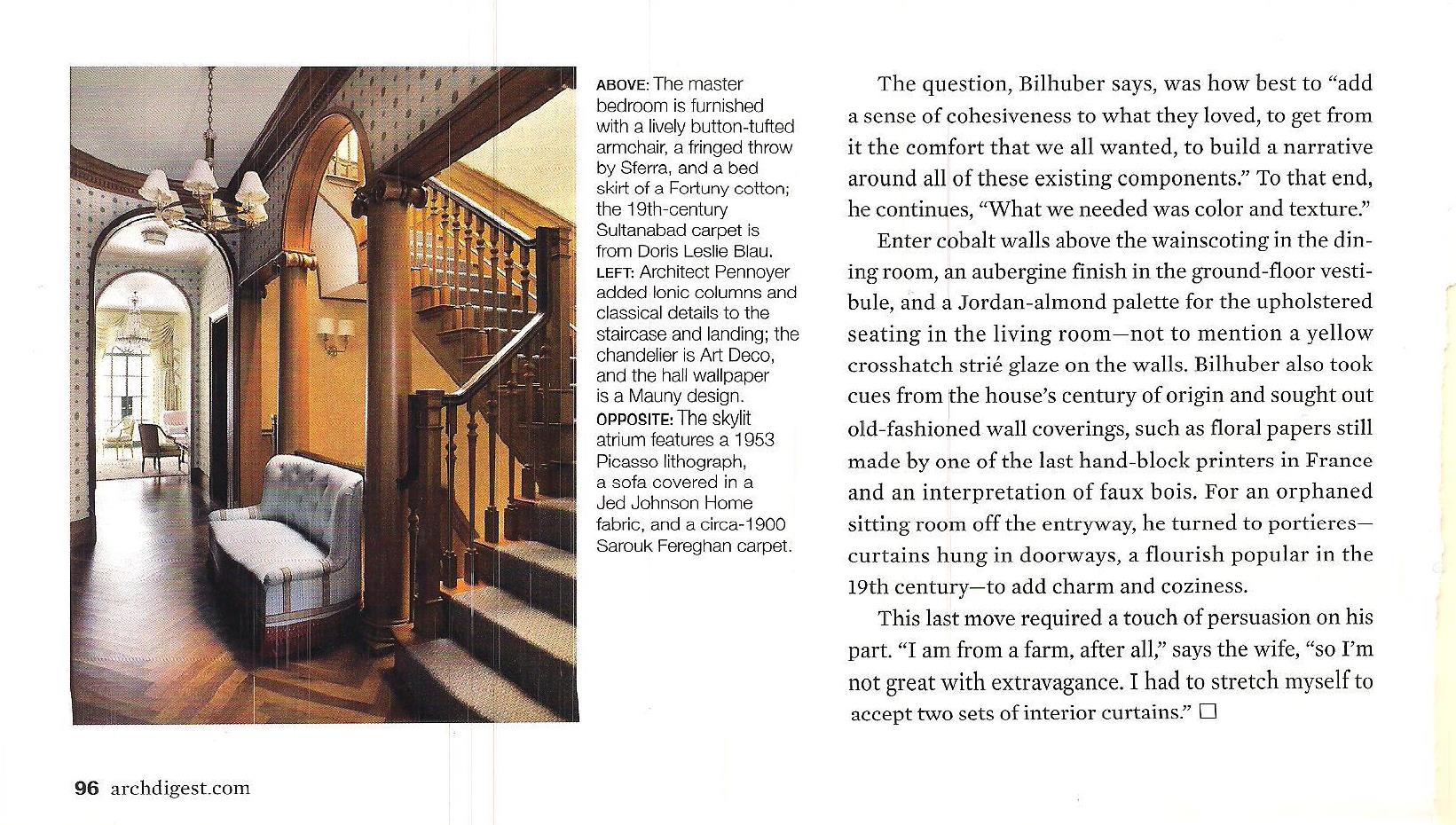 Architectural Digest, April 2011
