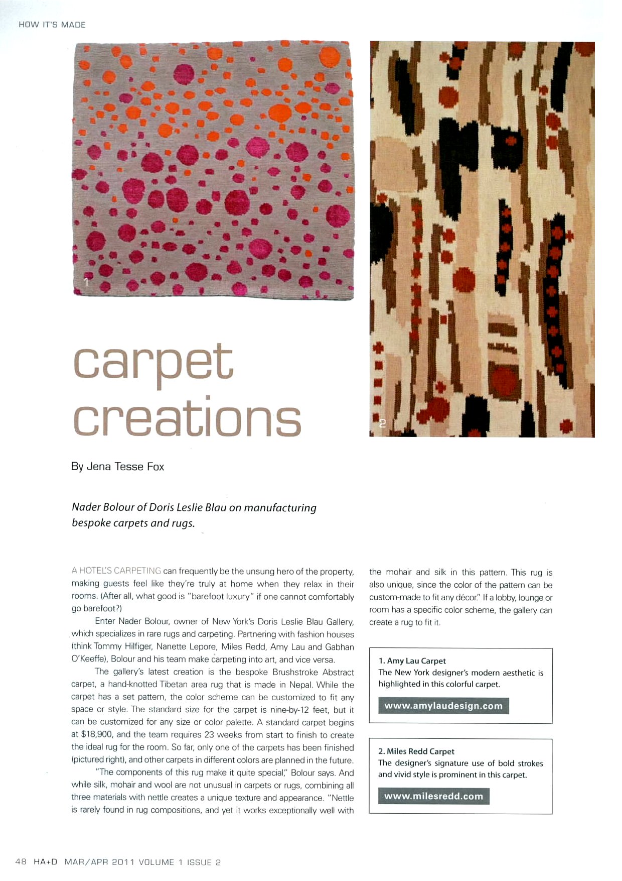 ha+d, March/April 2011, Volume 1, Issue 2