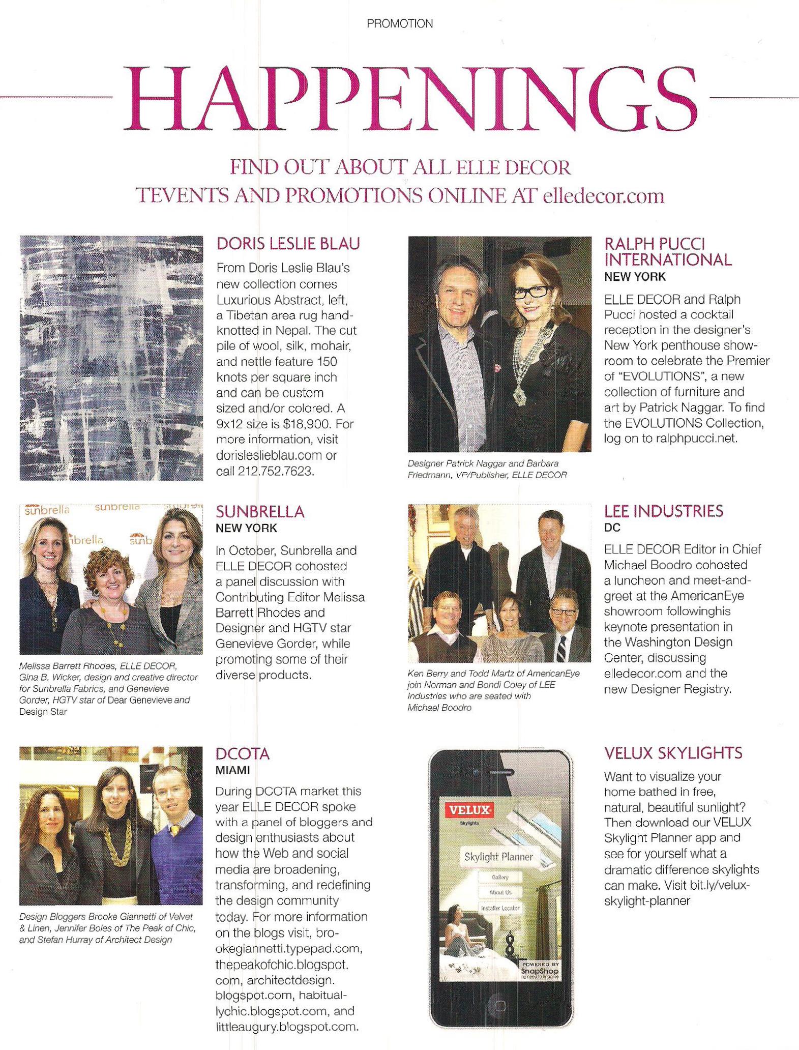Elle Decor, April 2011