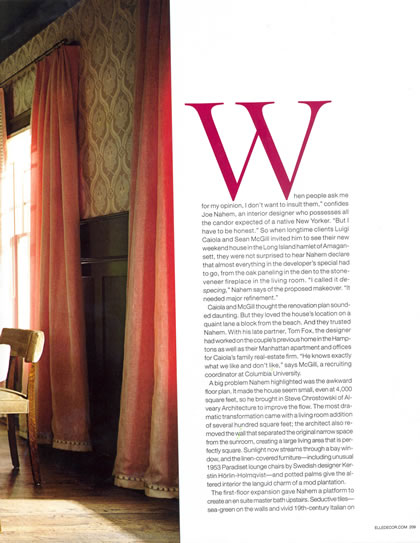 Elle Decor, November 2008, p. 5