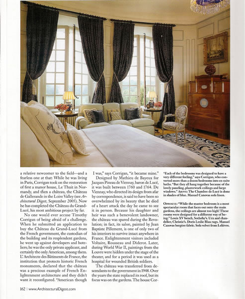 Architectural Digest, September 2009, p. 8
