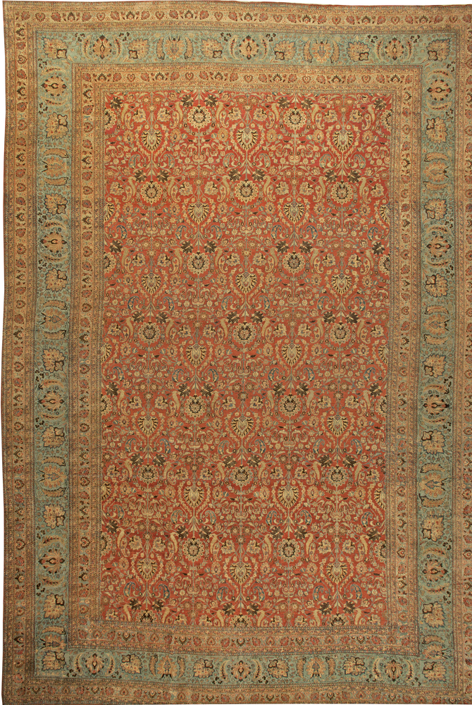 Antique carpets Persian meshad botanical 25x16 bb6128